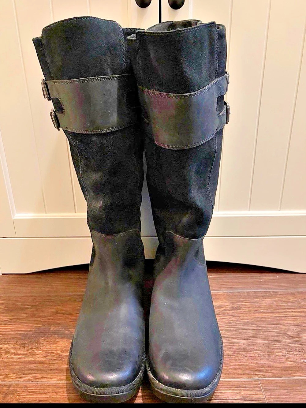UGG Zarina Tall Buckle Boots Black US 11